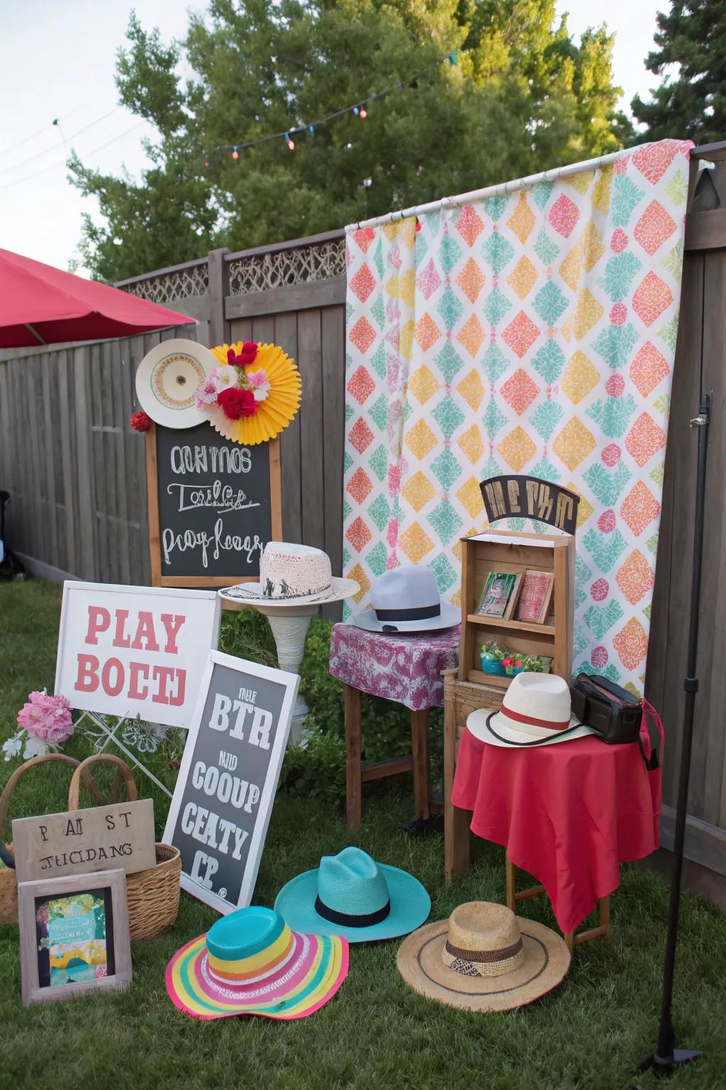 A bespoke snapshot kiosk appends merriment and inventiveness to your celebration.