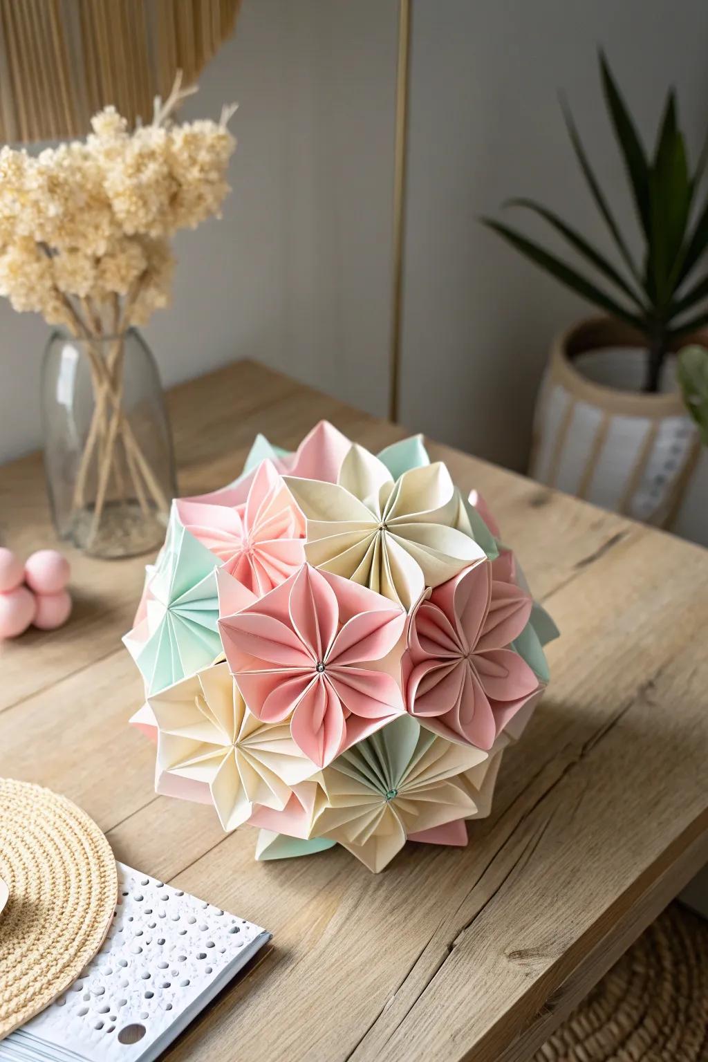 Celebrate Mother's Day with the delicate artistry of kusudama flowers, a testament to love and craftsmanship.