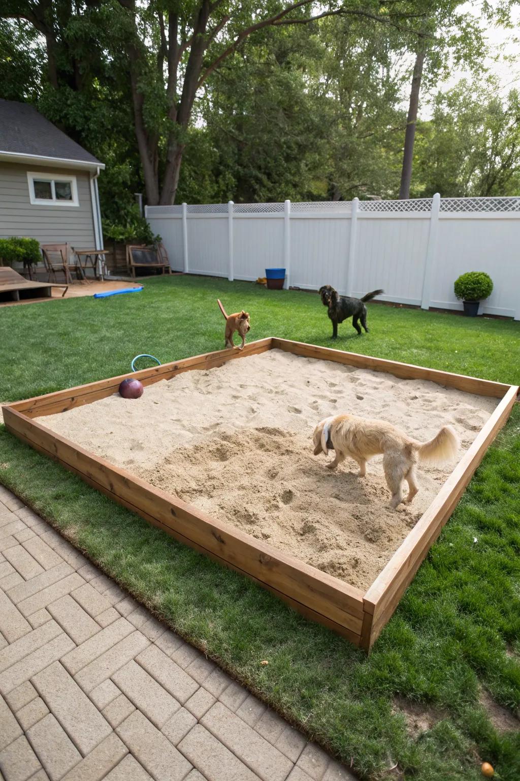 Foster innate behavior using a designated excavation zone.