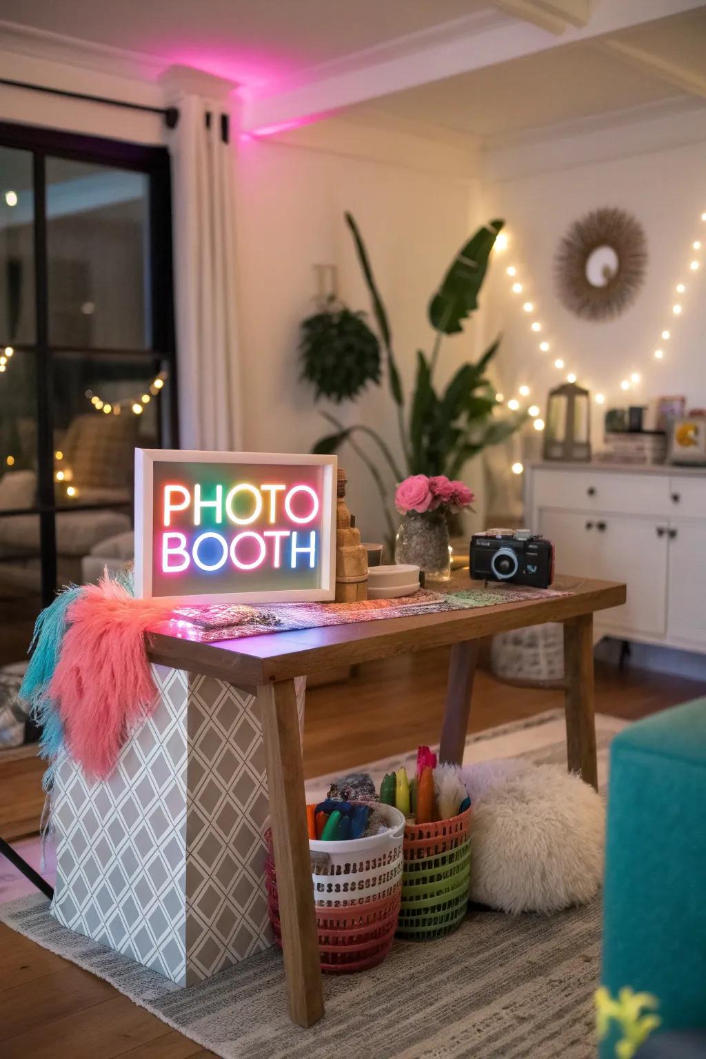 Neon symbols contribute to producing an advanced while vibrant effect when configuring the area.