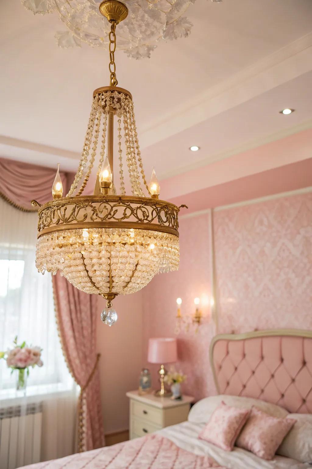 A pendant light adds sophistication and glamour.