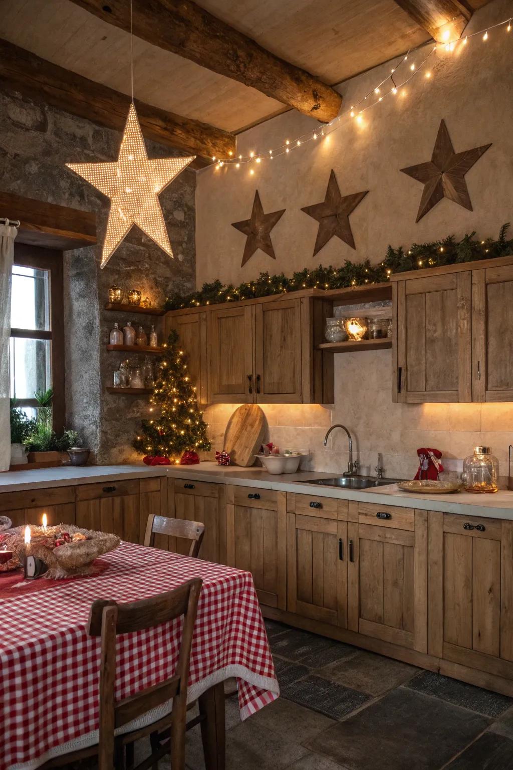 Incorporate celestial body motifs to bring understated Yuletide appeal to every chamber.