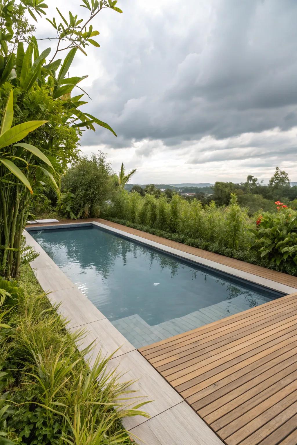 Go green with eco-friendly pool deck materials.