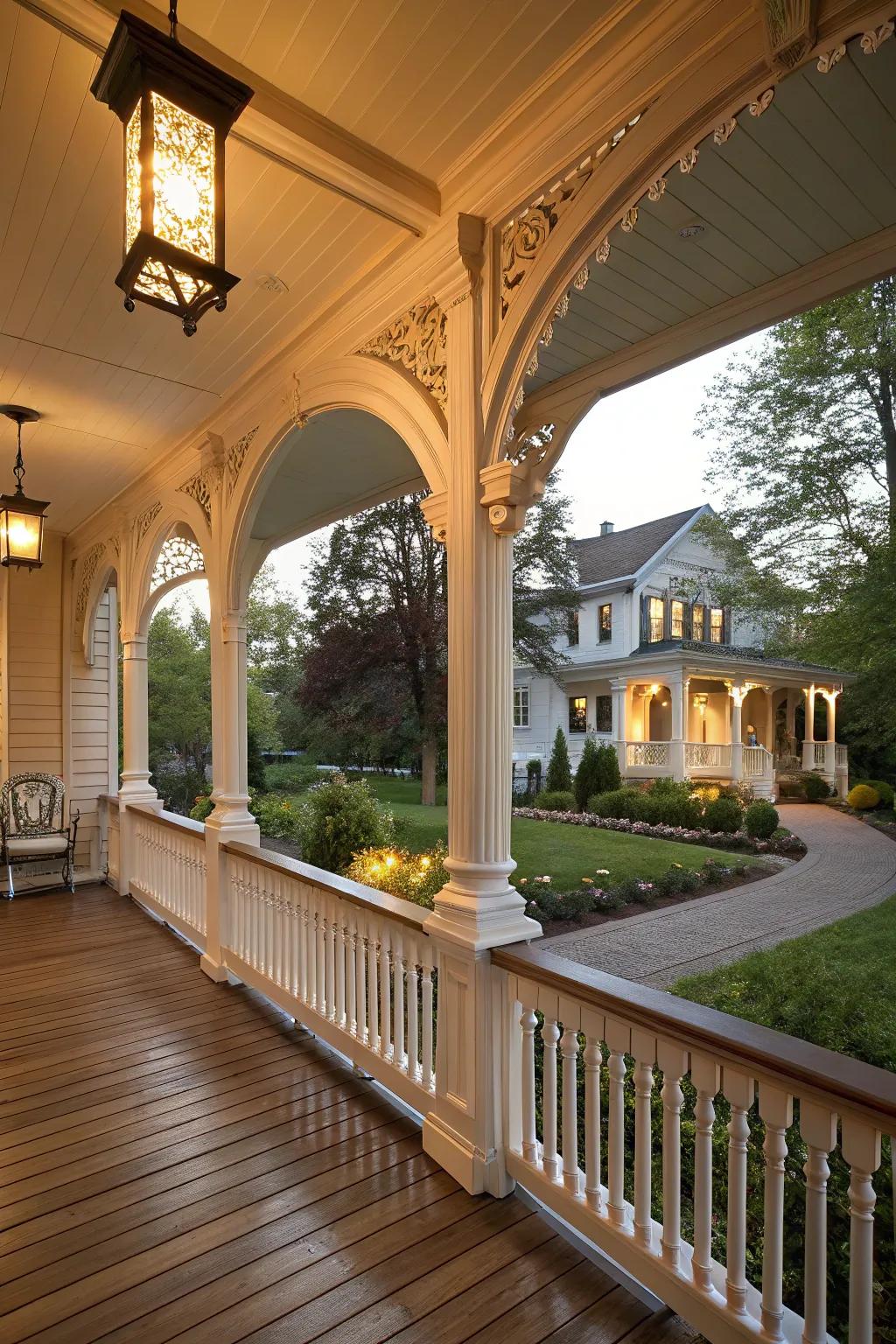 Curved trim particulars append an impression of elegance.