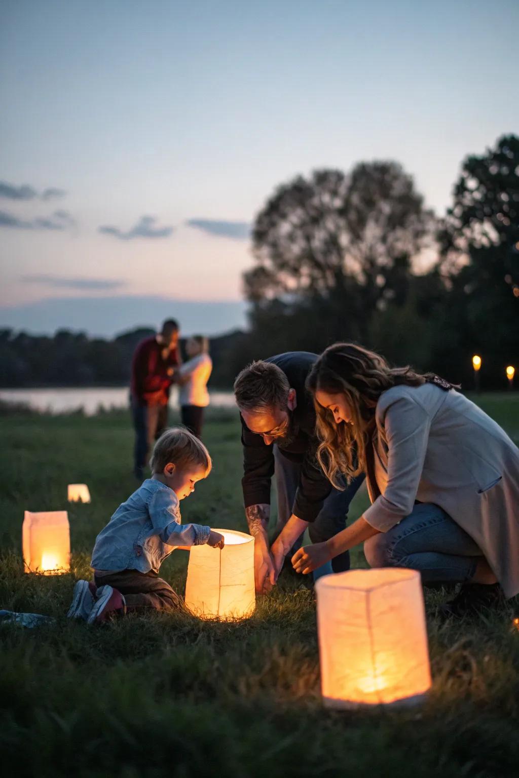Illuminate your images using the gentle radiance of wax elements and beacons.