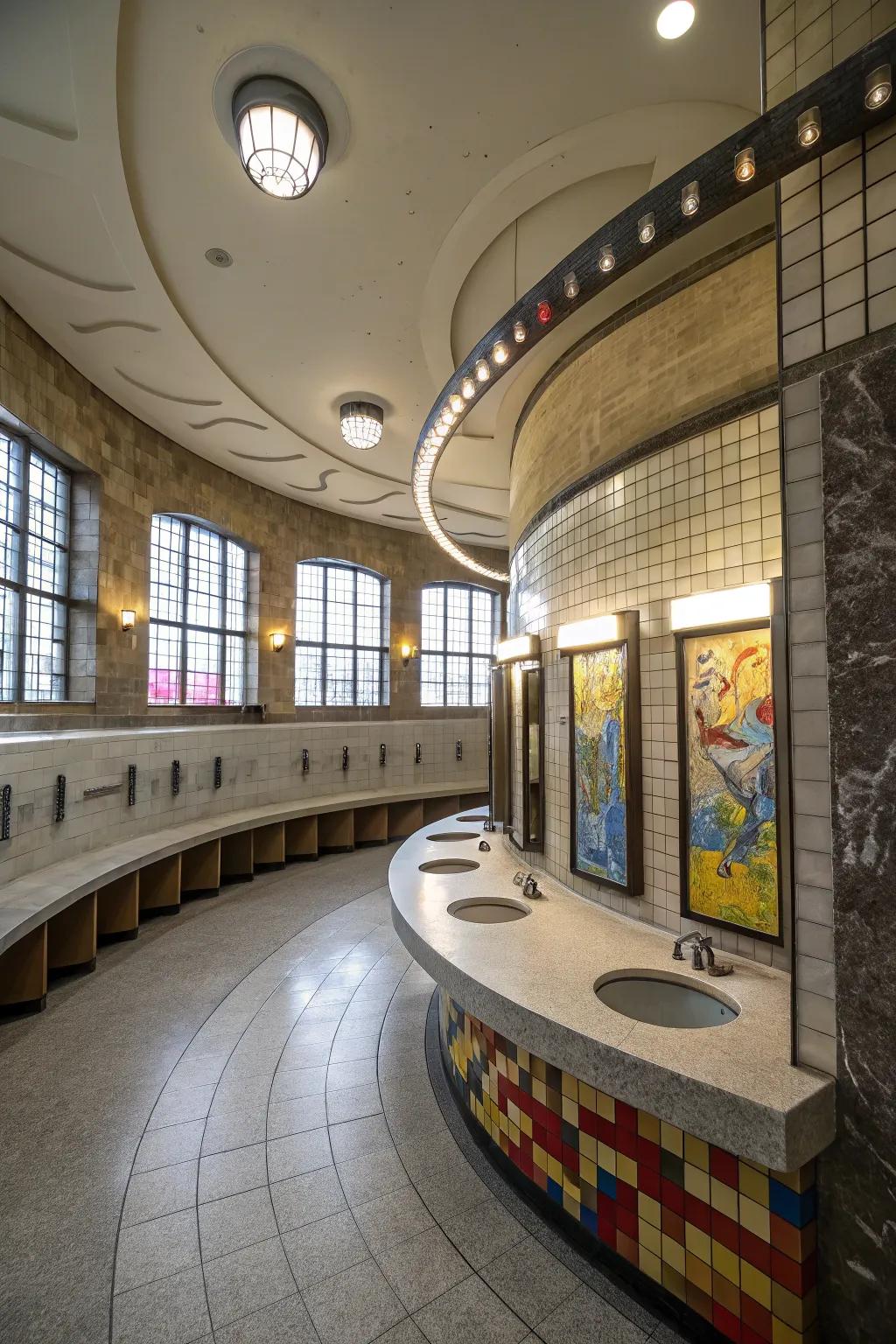 Unforeseen forms can revolutionize the design of public restrooms.