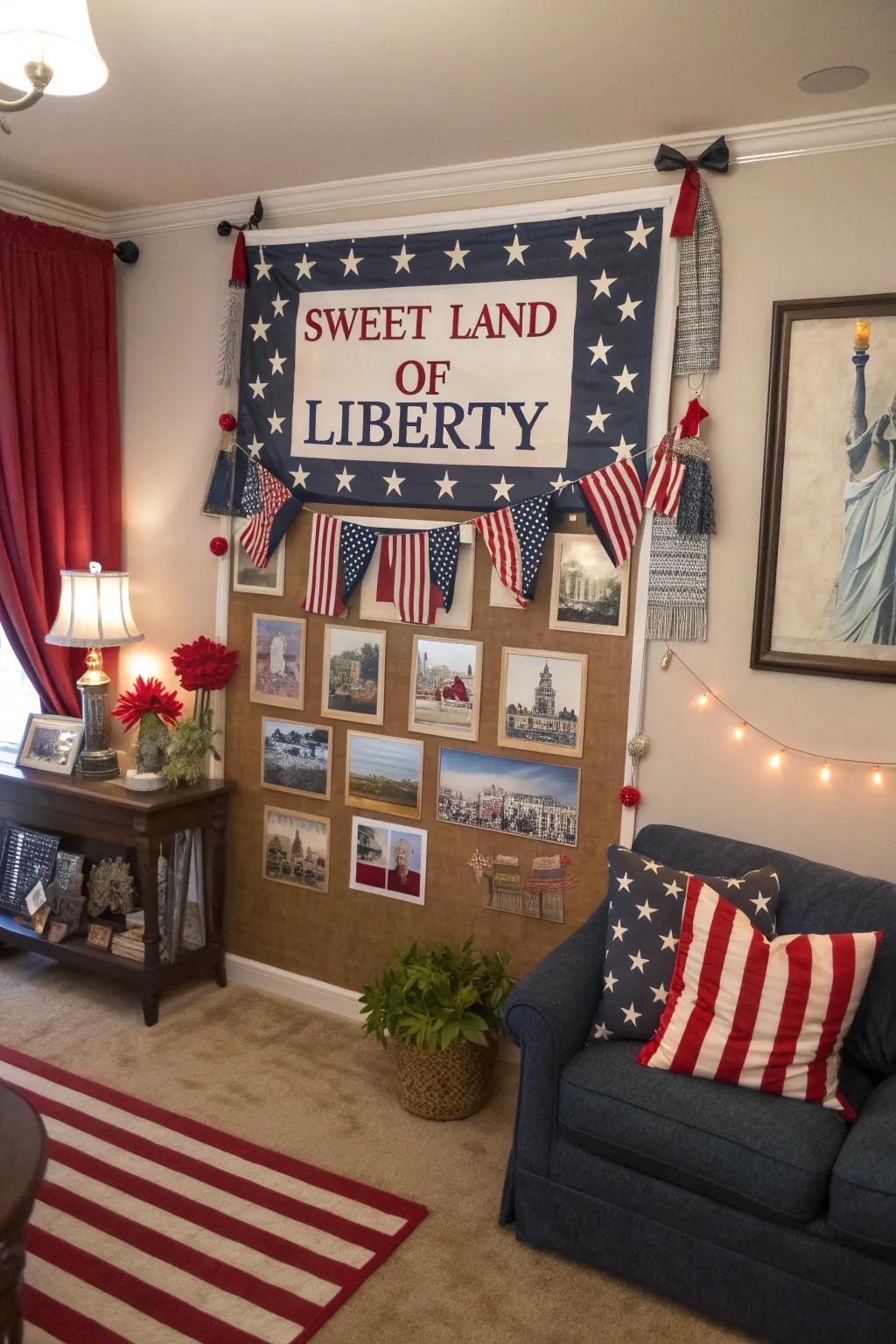 Fair Land of Liberty theme for an elegant touch.