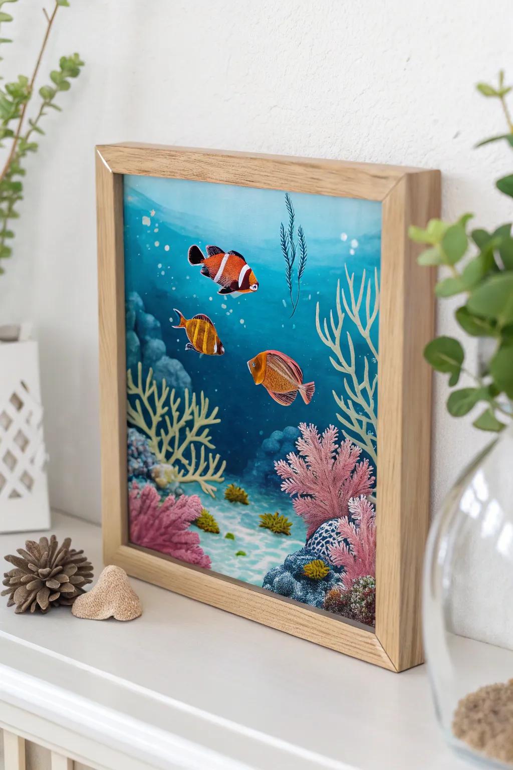 Transform your space with the serene beauty of marine fantasy, where artistry encounters tranquility.