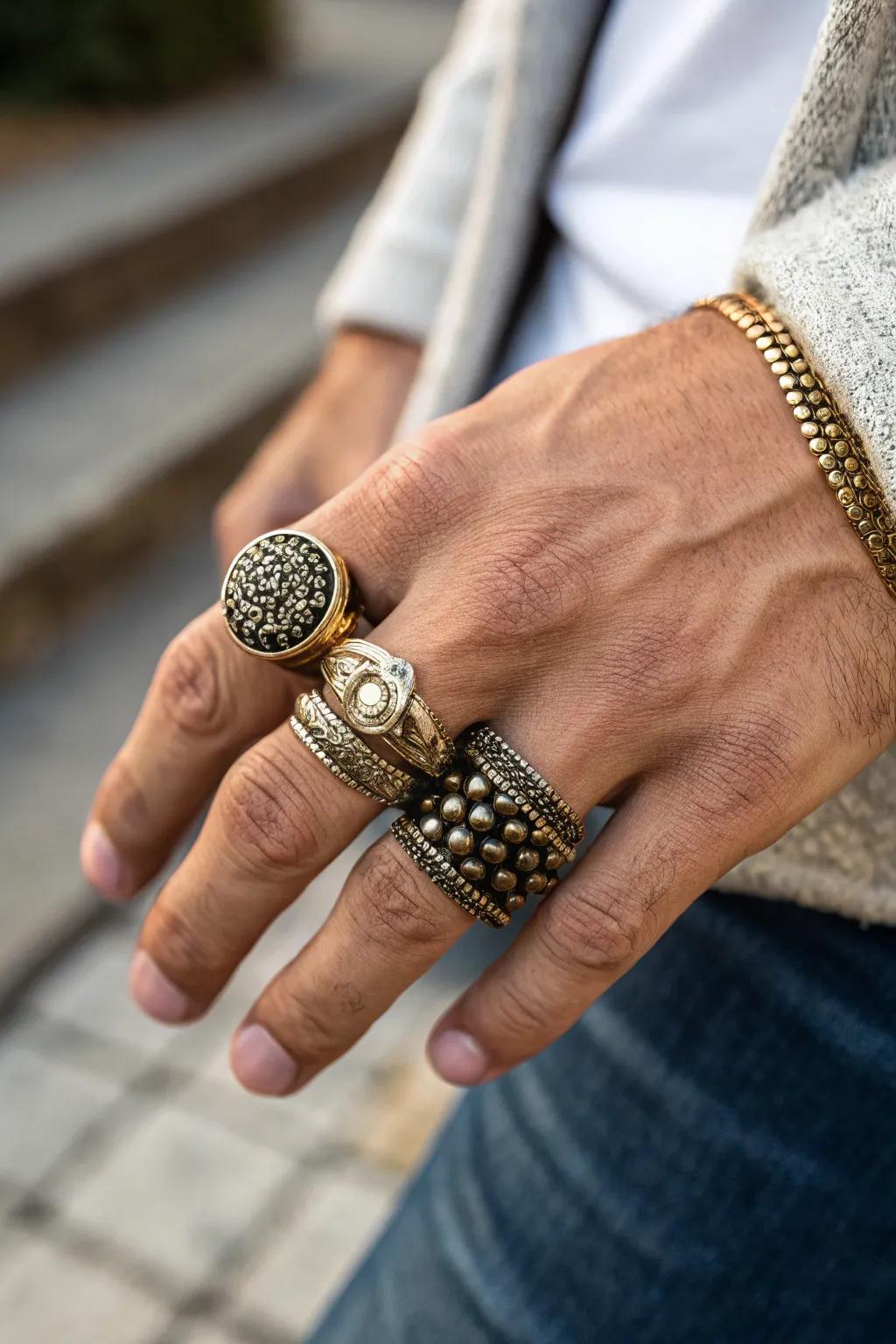 Textural Divergence in Ring Aesthetics