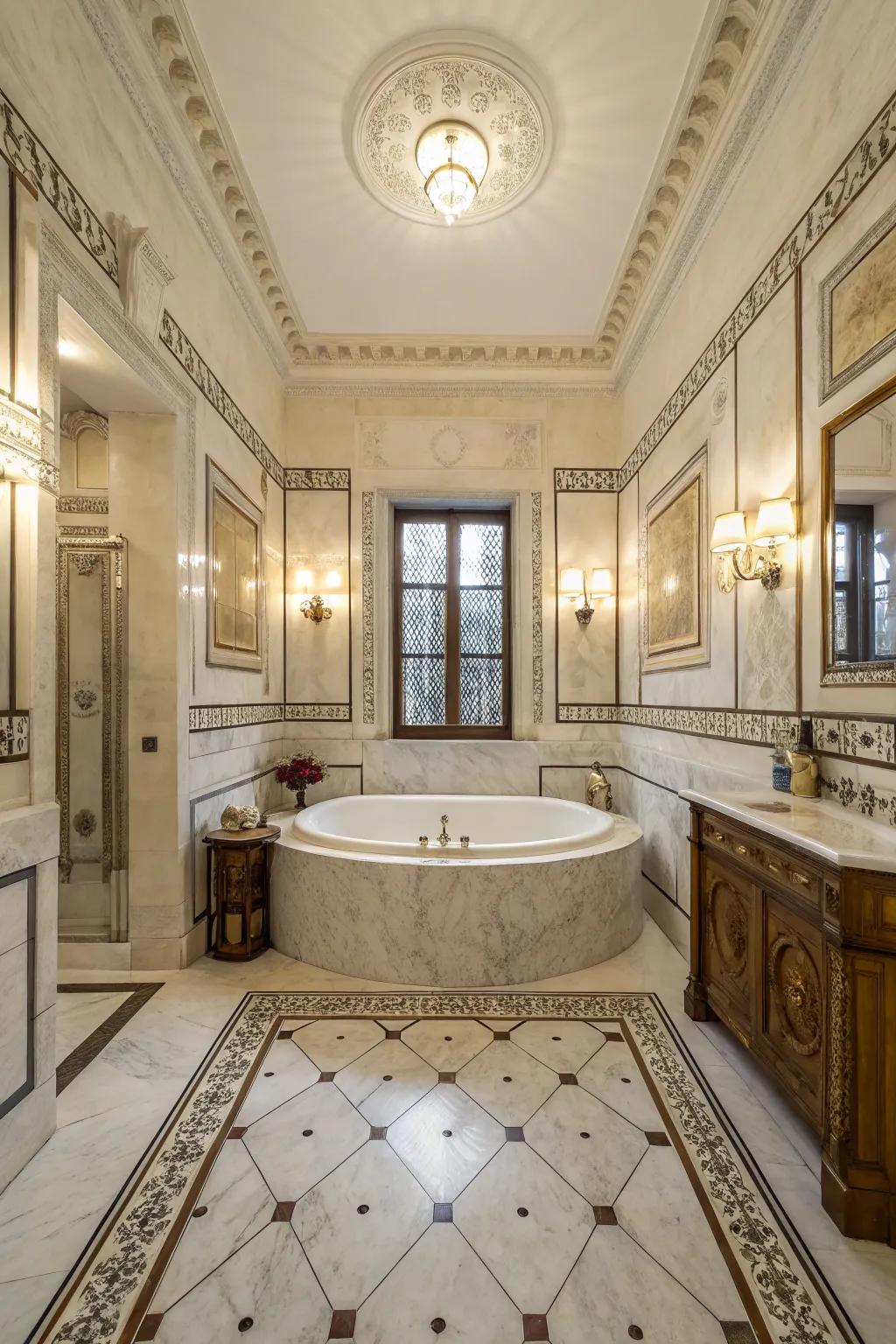 Balanced design brings uniformity and peace to this location.