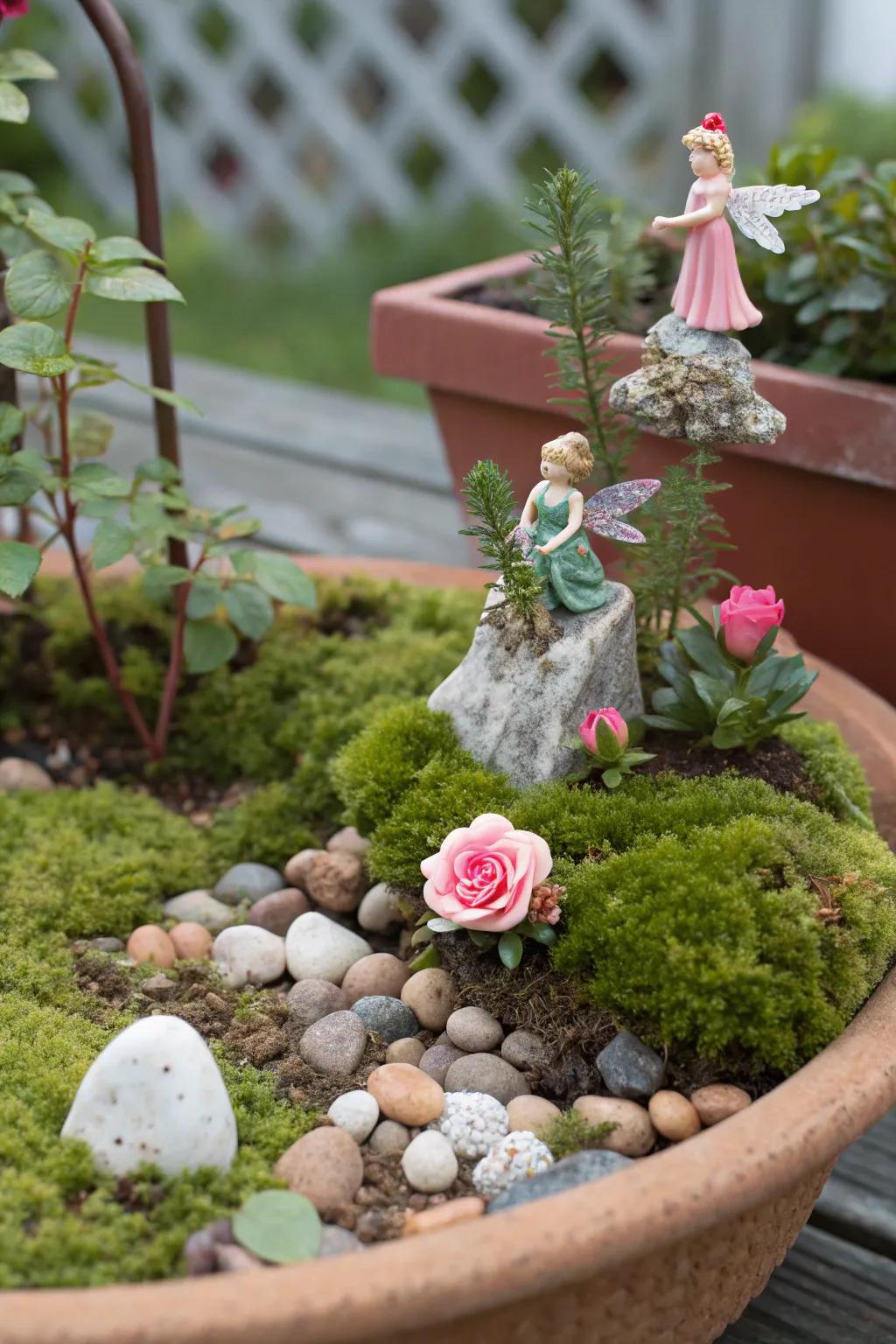 Forge a bewitching realm through sun jewels in a scaled fairy domain.