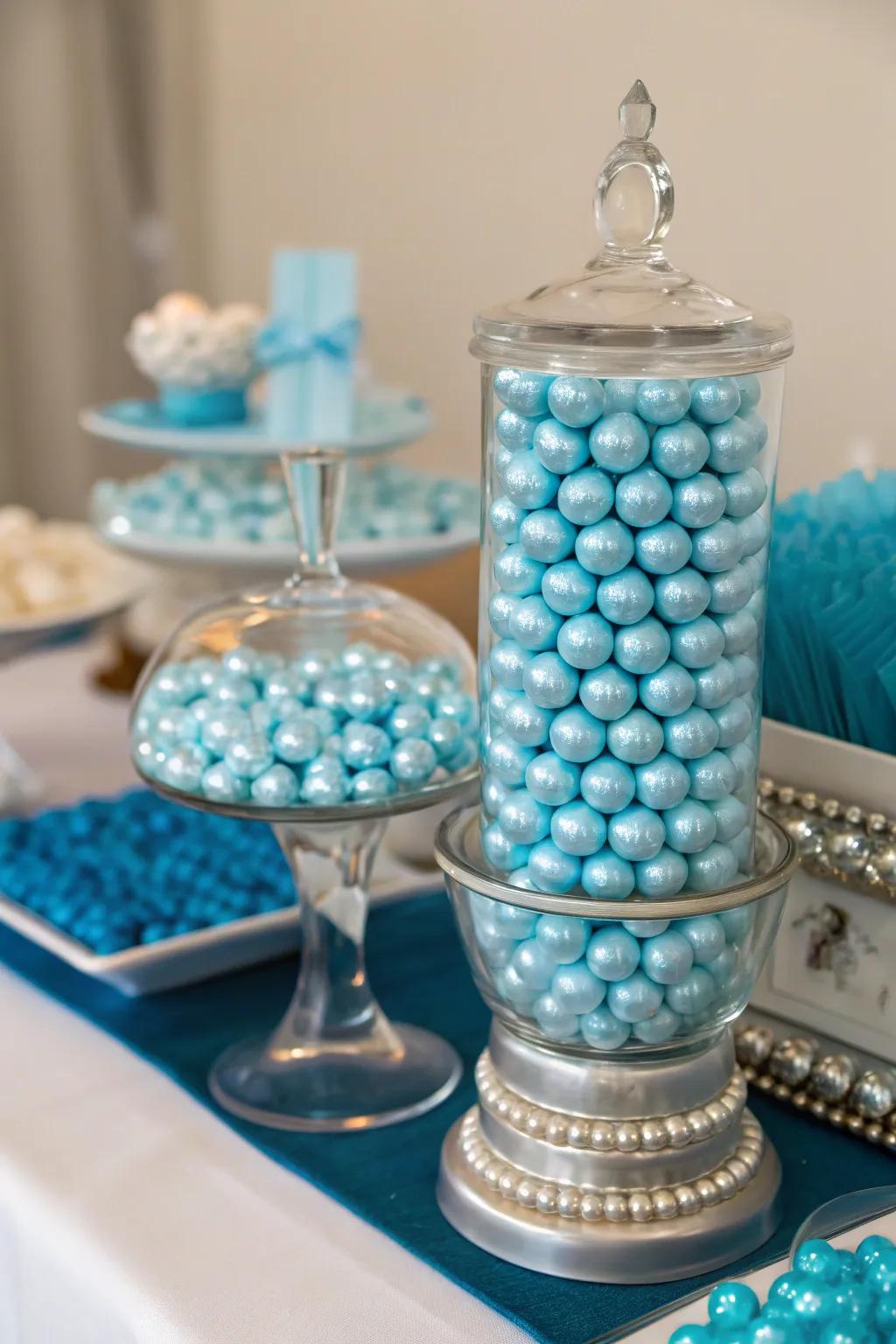 Gleaming sweets introducing a hint of glamour to the table.