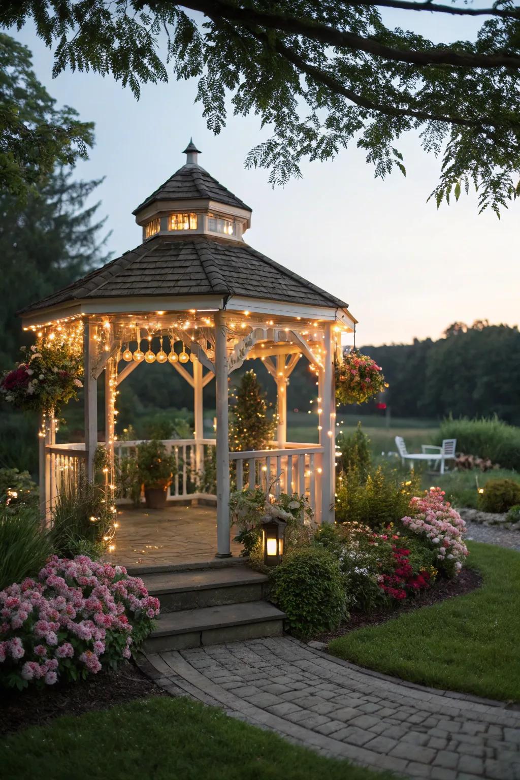 Ethereal miniature lights append a magical dimension.