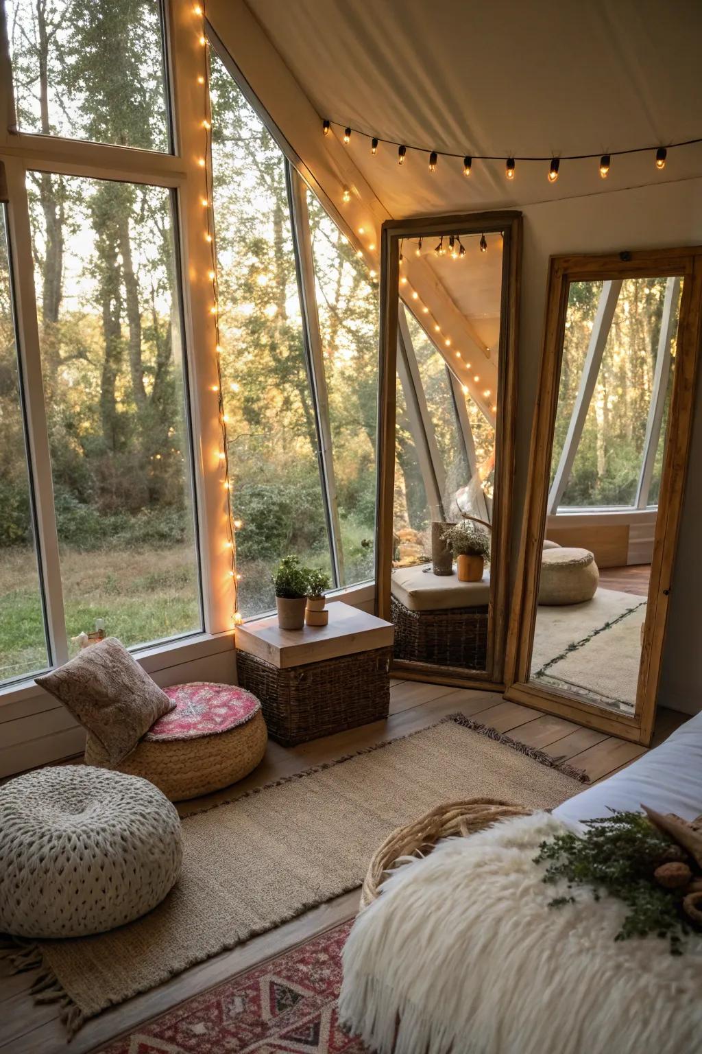 Natural illumination enhances openness and airiness.