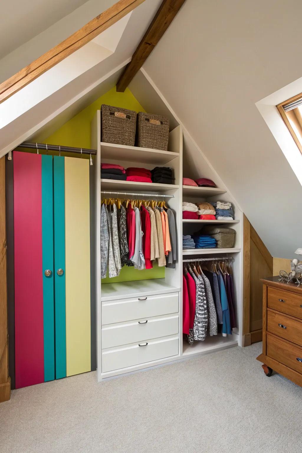 Bold colors can truly make a difference in a small space.