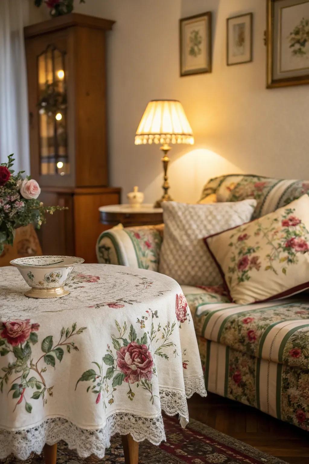 Antiquarian blossom designs infuse a timeless allure into spring decor.