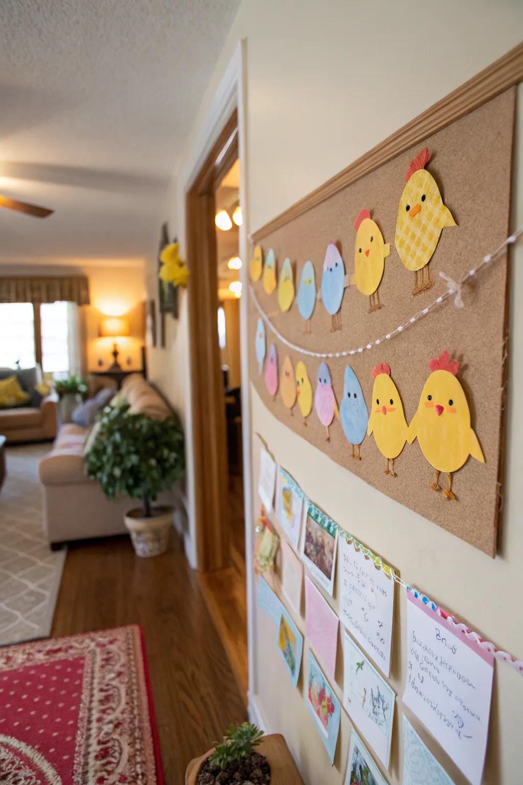A procession of chicks bestows smiles and whimsy.