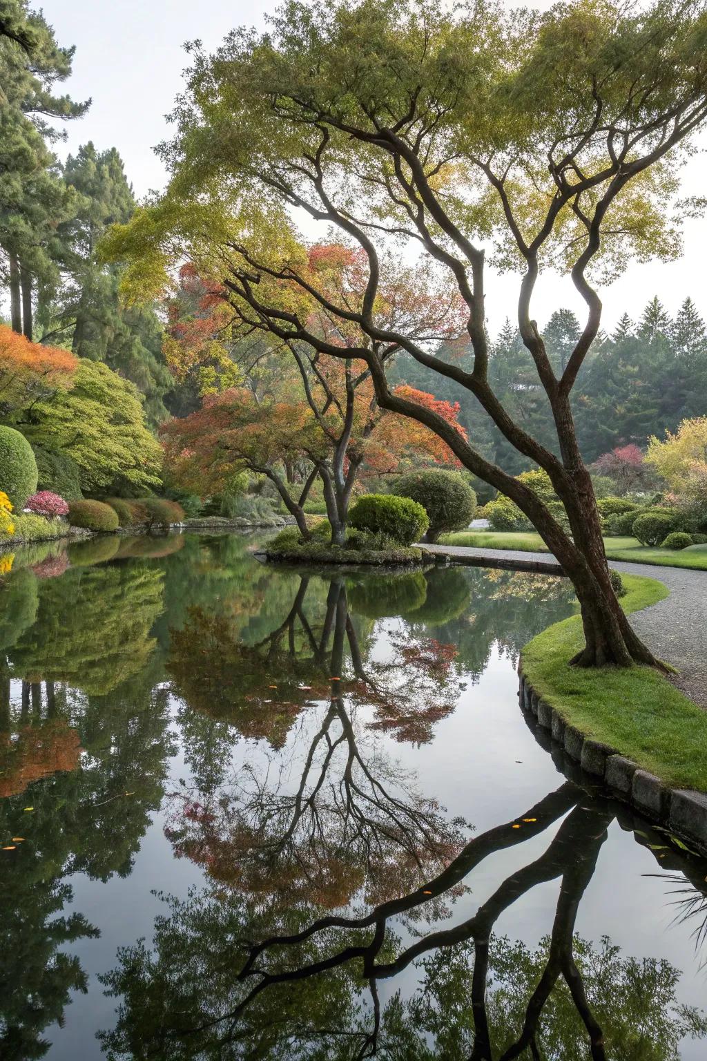 Deepen the charm by strategically implementing tree reflections.