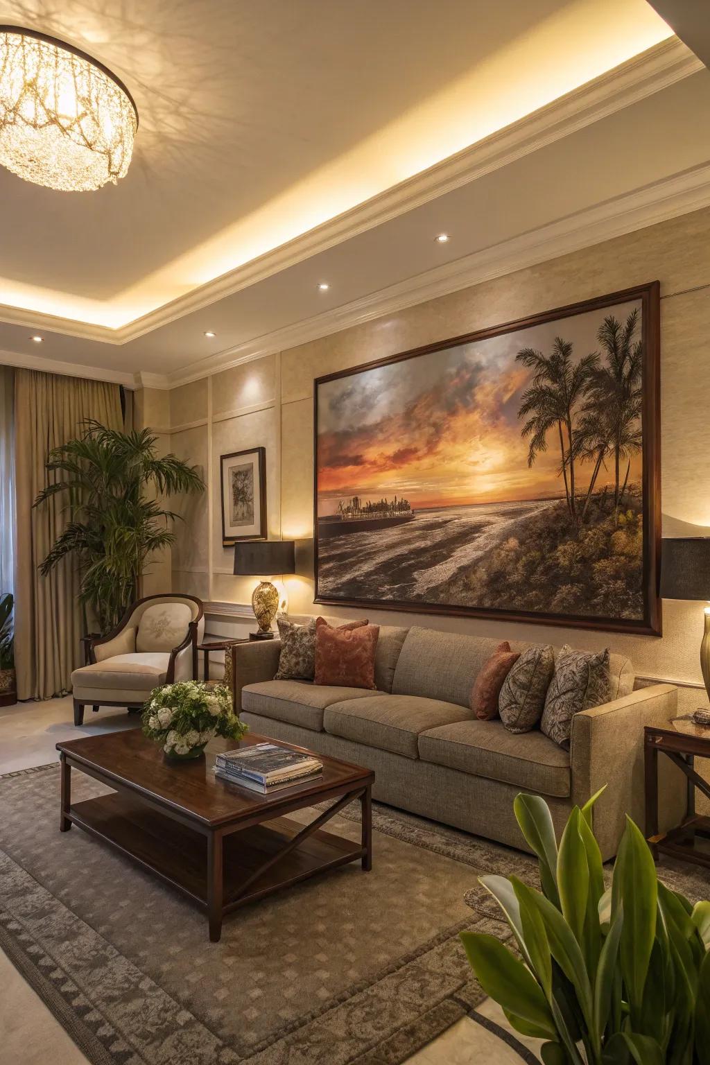 Magnified art makes a powerful impact in any living space.