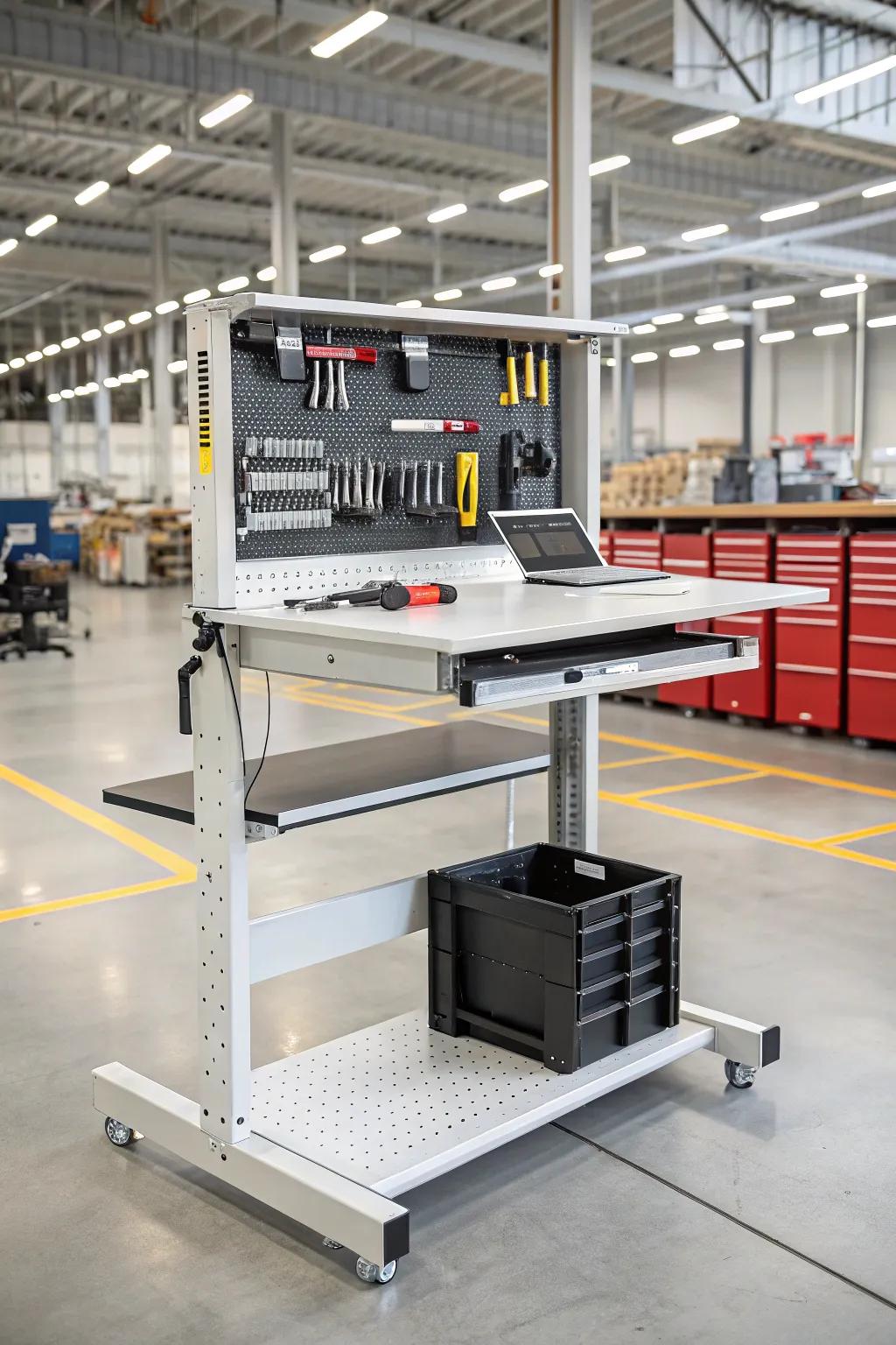 Ergonomic task stations improve worker contentment alongside performance.