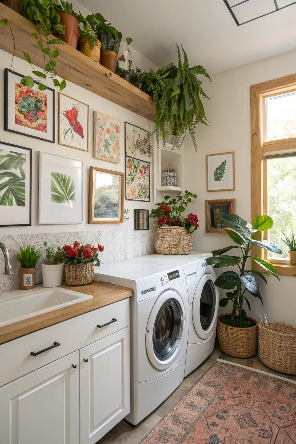 Ornamental elements contribute warmth to a kitchen with concealed appliances.
