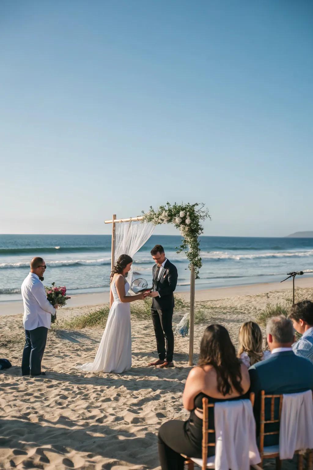 Natural beauty with a shoreline backdrop.
