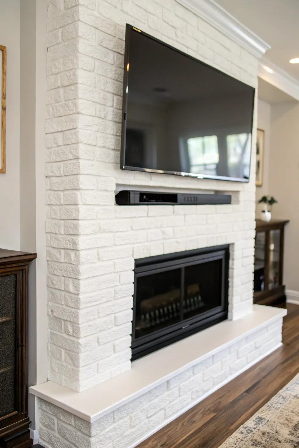 An integrated recreation setup combines design with functionality.