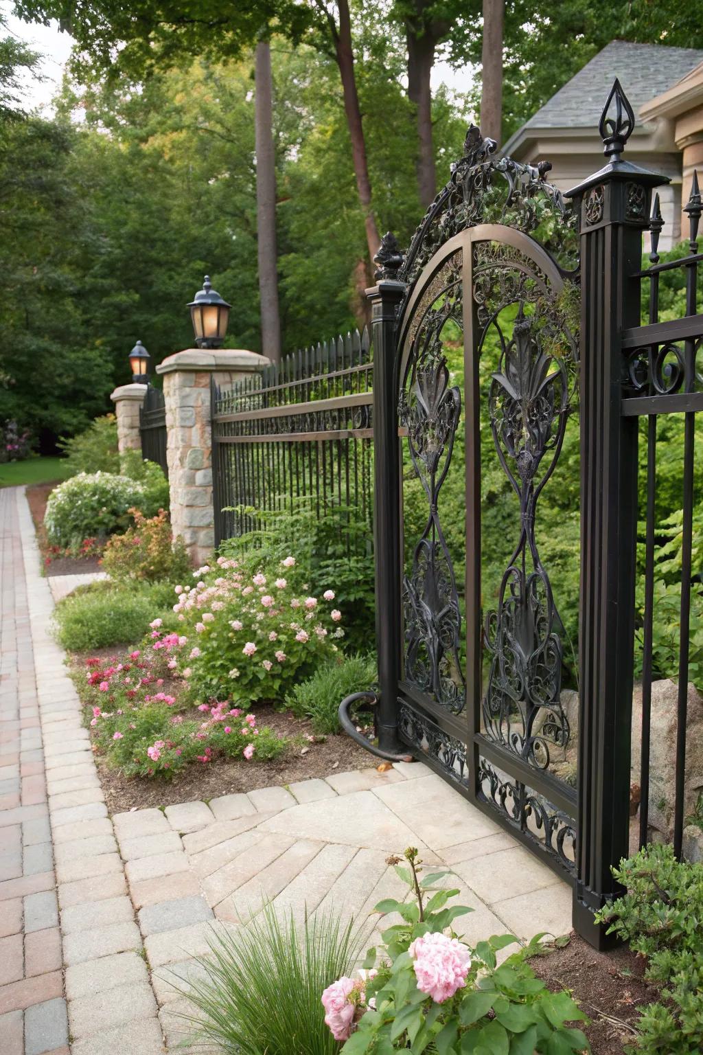 Express your creativity through custom, artistic fence designs.