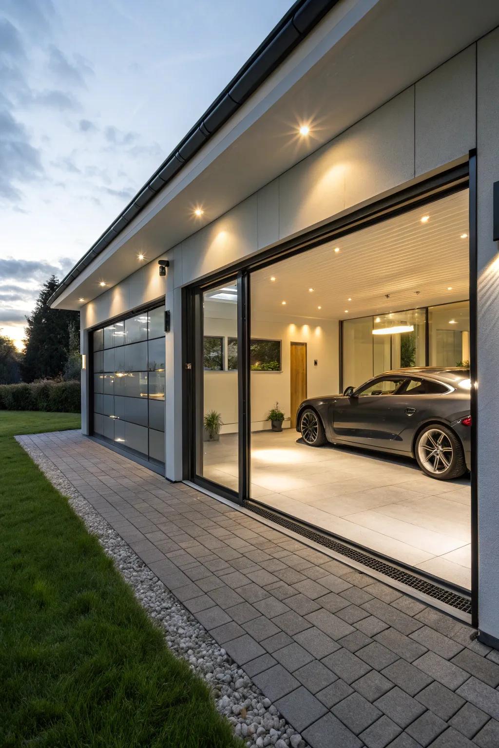 Enhance your garage's capabilities through state-of-the-art smart technologies, providing unparalleled convenience.