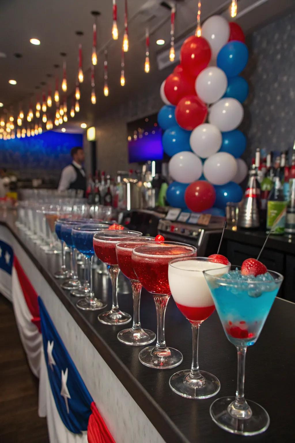 Refreshing themed libations that match the celebration’s spirit.