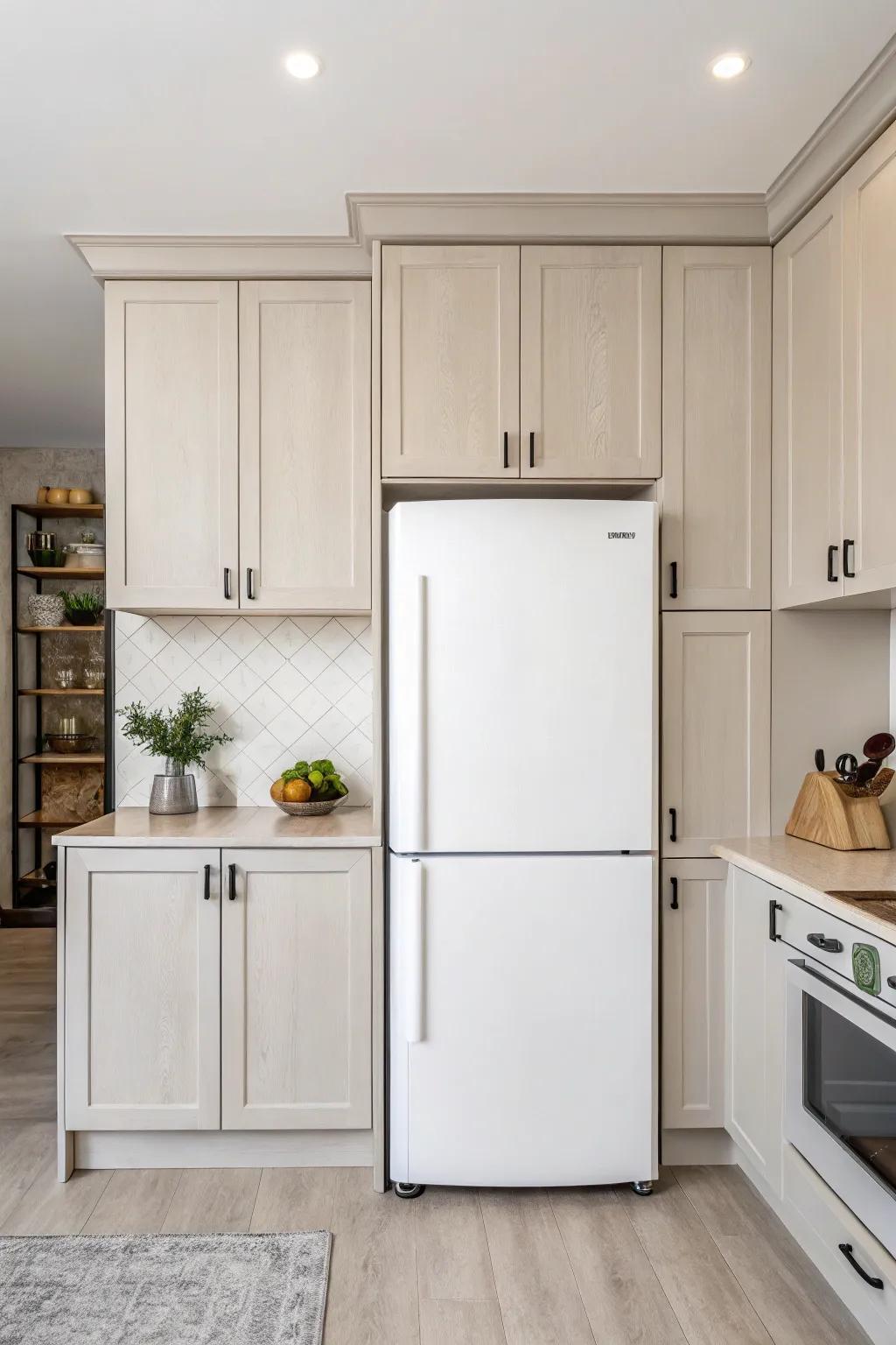 A minimalist approach delivers a sleek and modern kitchen design.