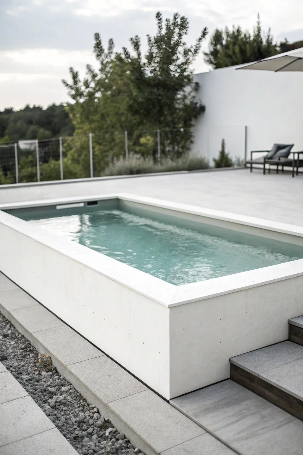A minimalist design exudes refinement and simplicity.