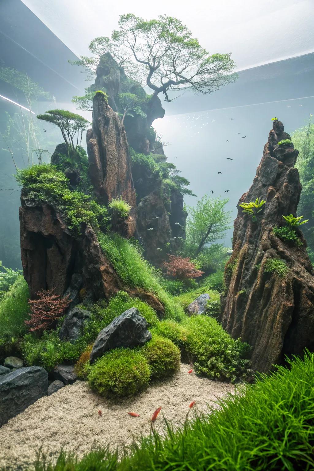 Forge a magical cosmos encompassing fantasy-stimulated elements.