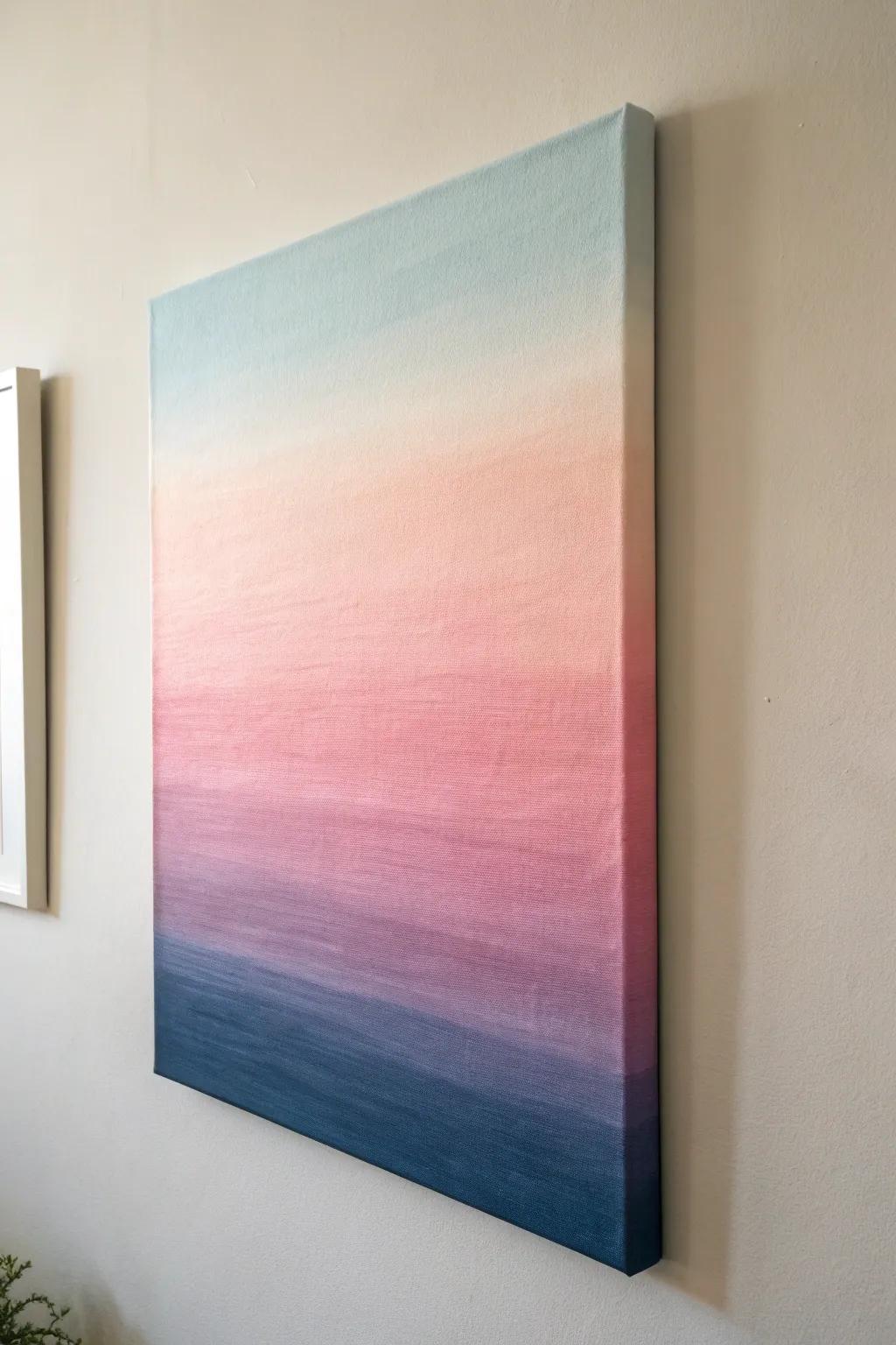 Bring modern sophistication to your art using an ombre effect.