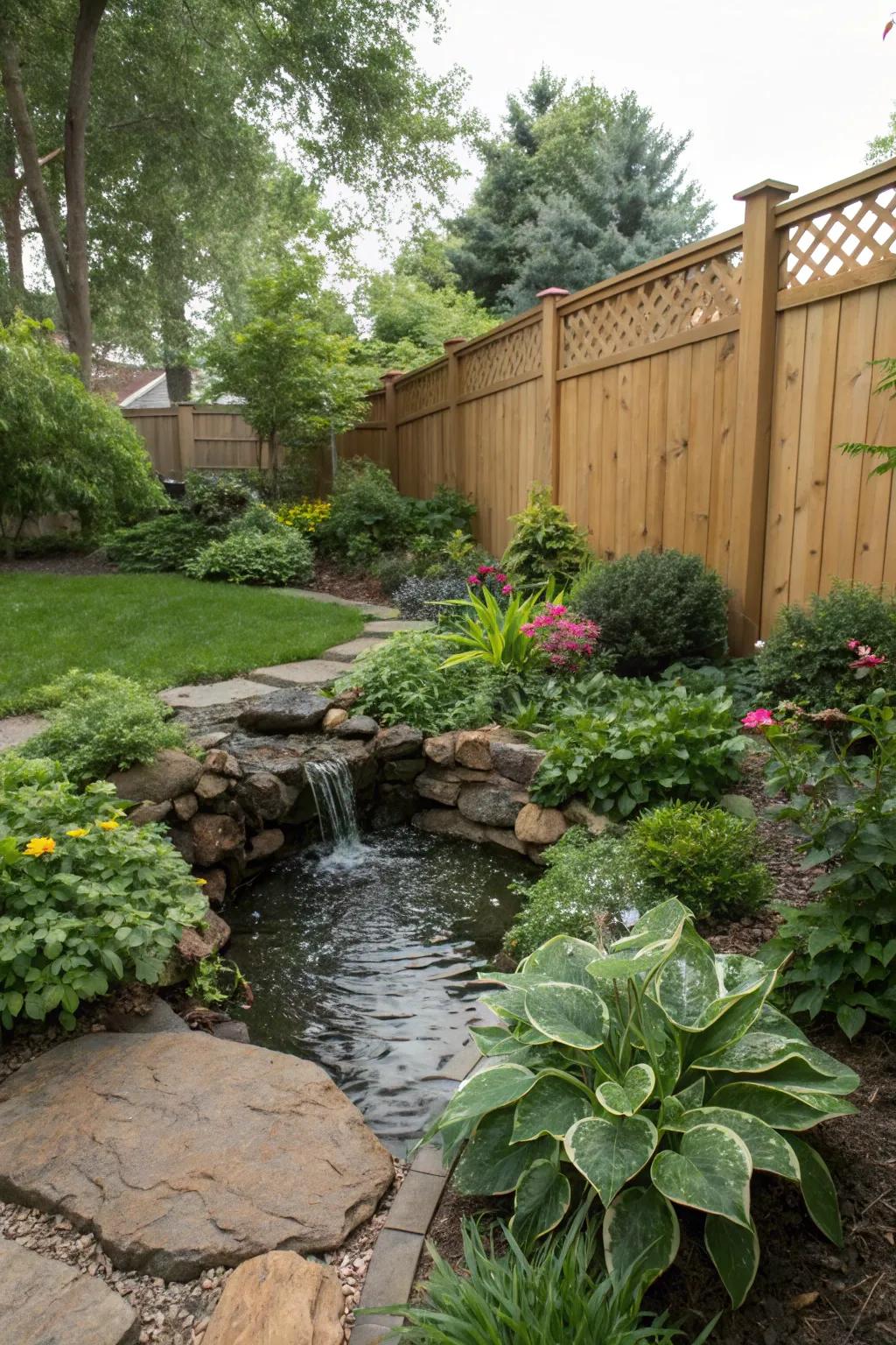 Water features usher in a soothing aspect to your garden.