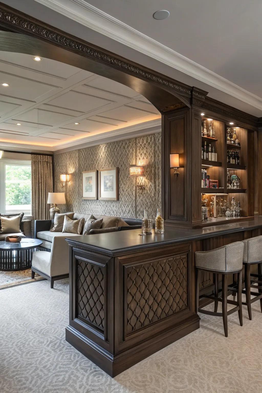 The elegance and sophistication of textured panels are subtle.