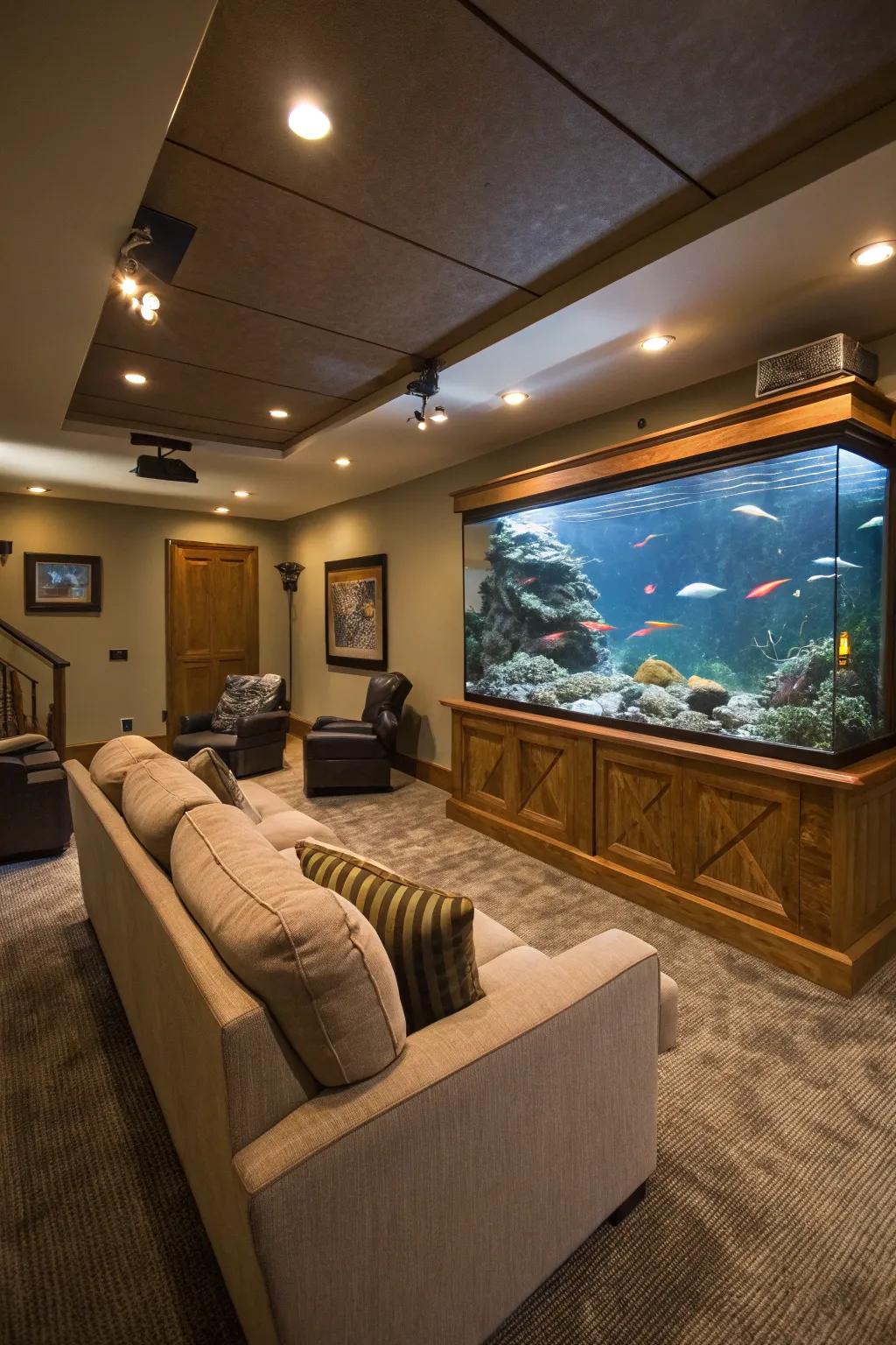 Incorporate the serene majesty of the underwater realm into your living area.