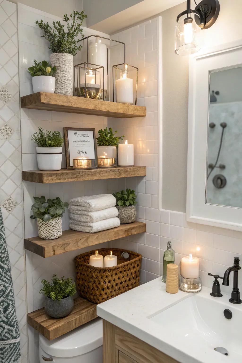 Vertical layouts efficiently maximize wall space.