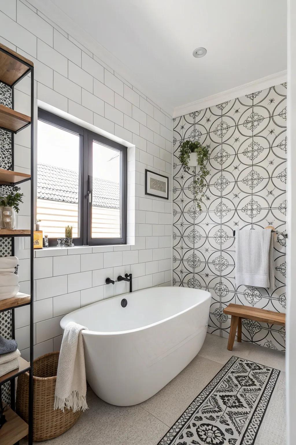 Accomplish streamlined minimalism through a monochromatic panel scheme.
