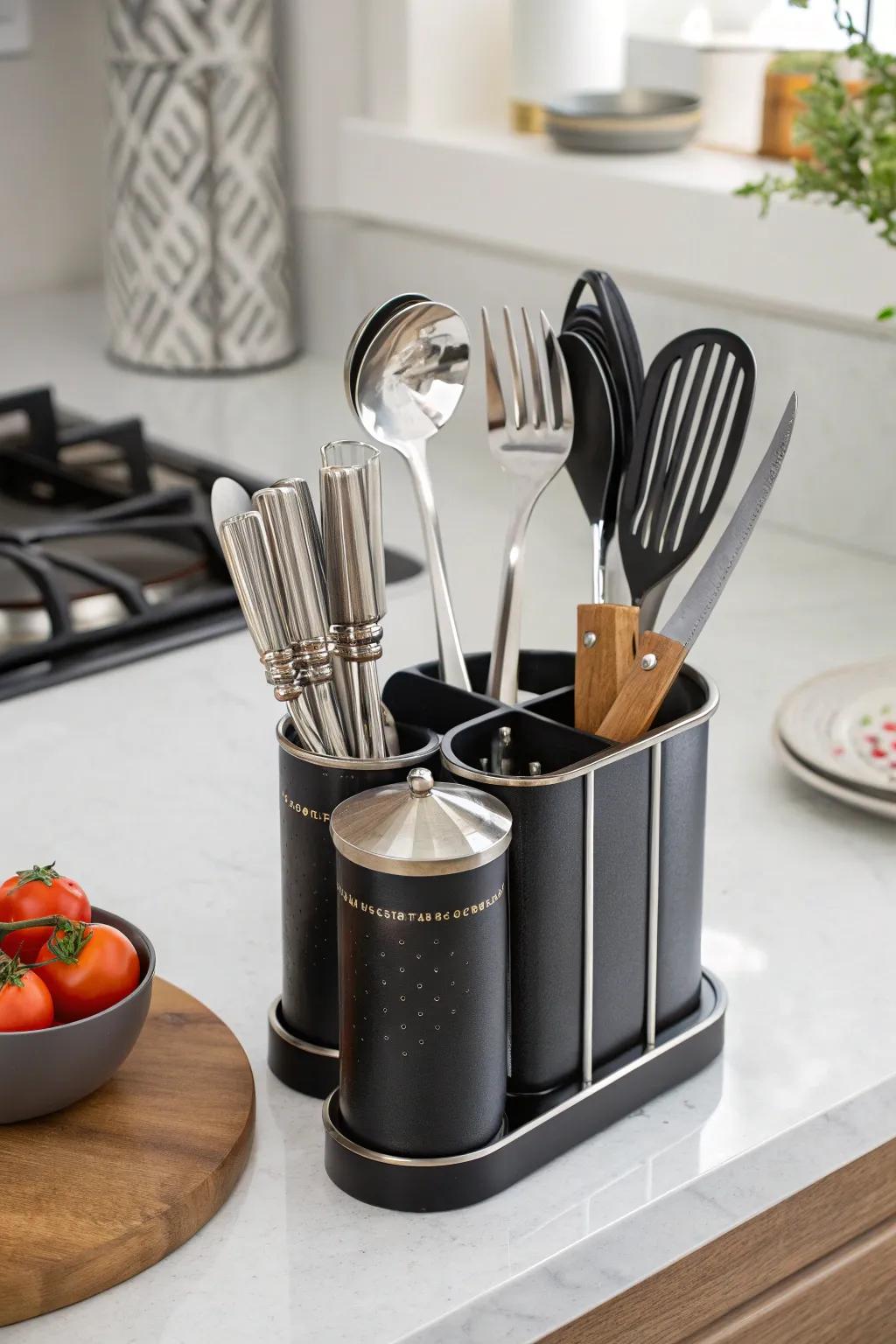 Chic culinary implements unite both utility and panache within the culinary space.