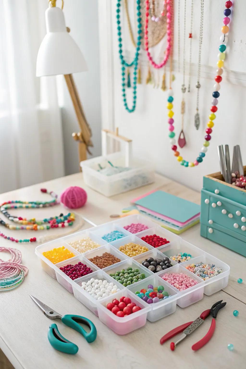 A creative adornment forging station intended for unparalleled accessories.