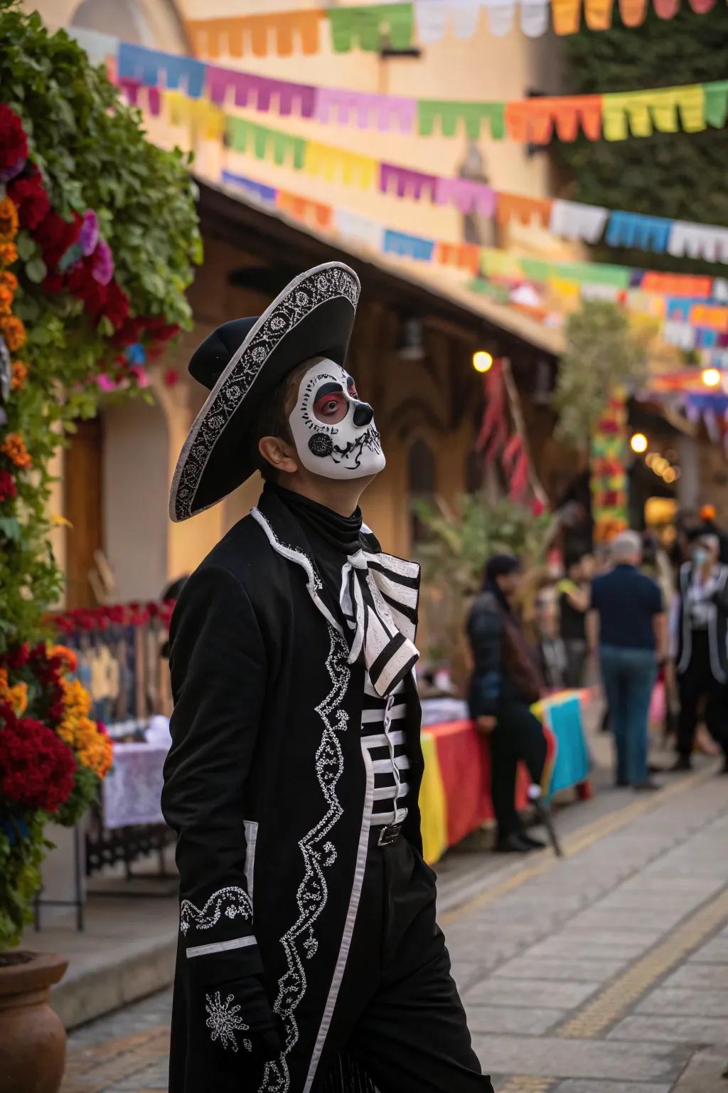 Merge tradition and vogue with an elegant Day of the Dead presentation.