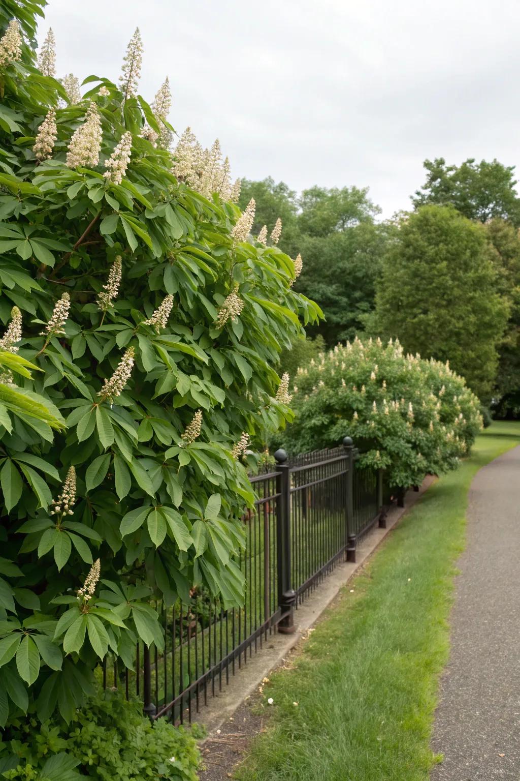 Brushnut adds exotic elegance to your garden.