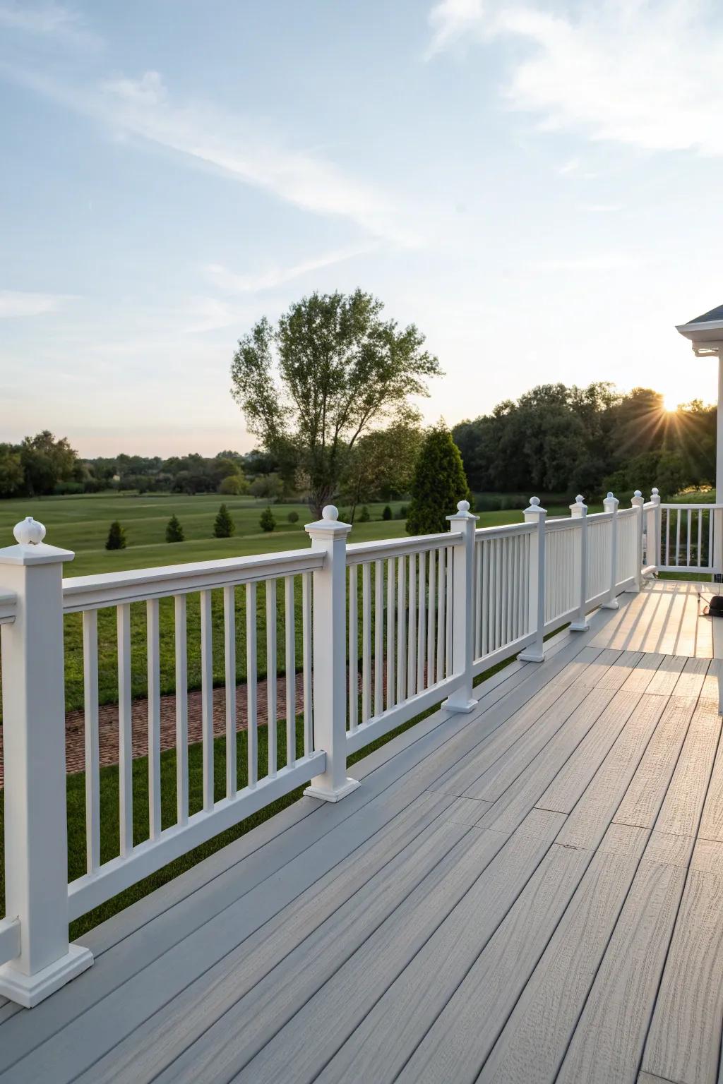Vinyl borders provide a low-maintenance and economical resolution.