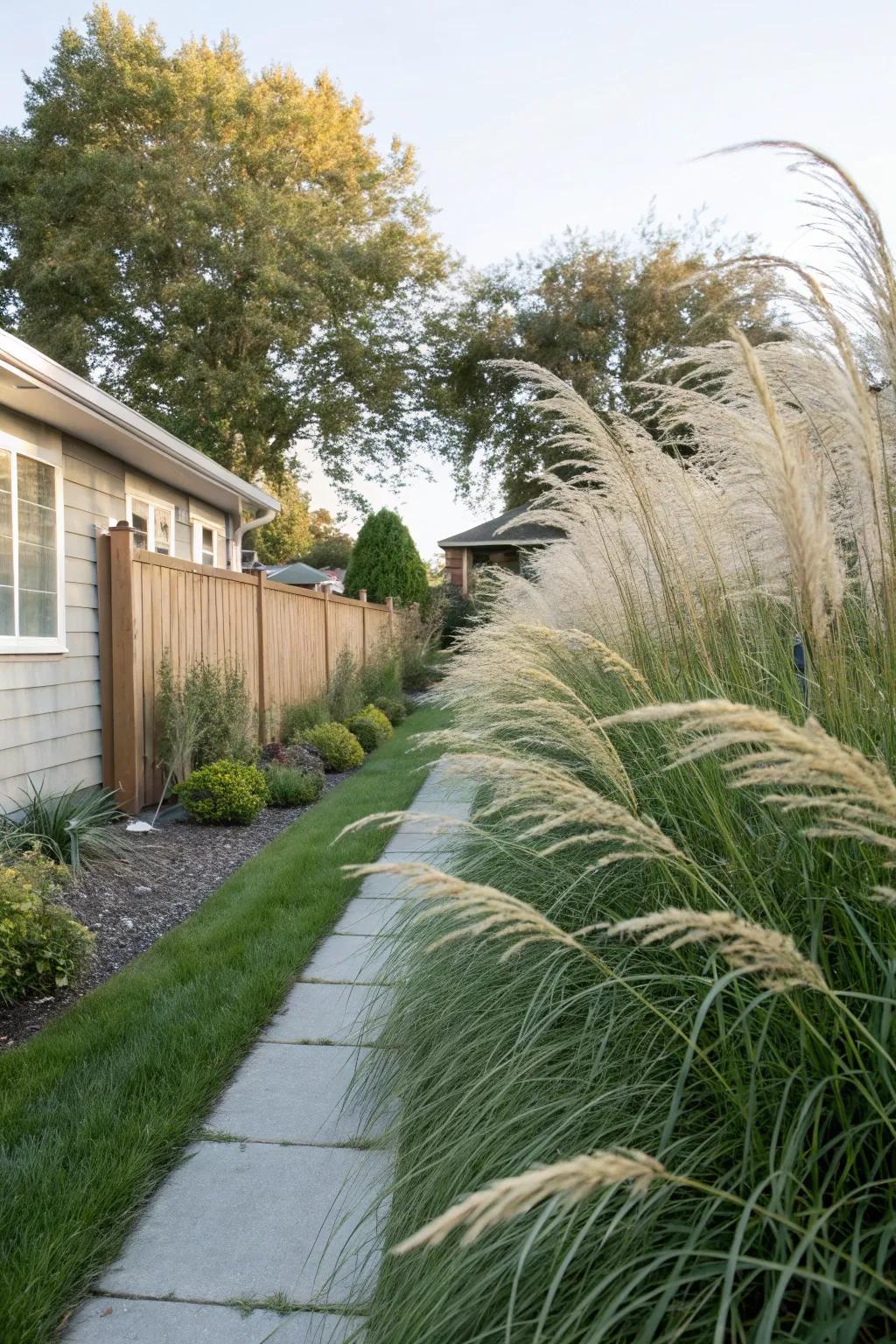 Ornamental herbage furnish a natural and dynamic seclusion barrier.