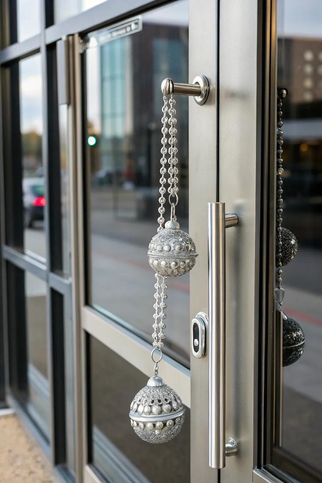 Metallic components fashion a modern aesthetic.