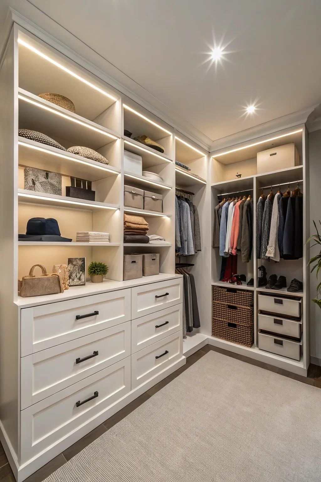 Tailor your corner through bespoke built-in solutions.