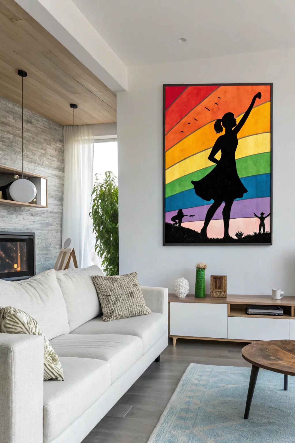 Outline artistry engenders dramatic disparity and visual curiosity.