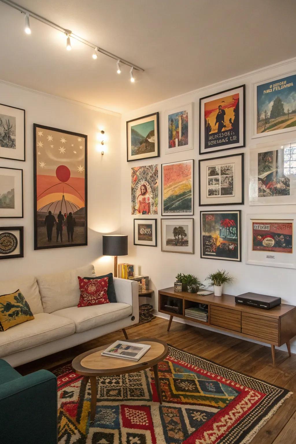 Photographic posters can metamorphose your abode into an art exhibition.