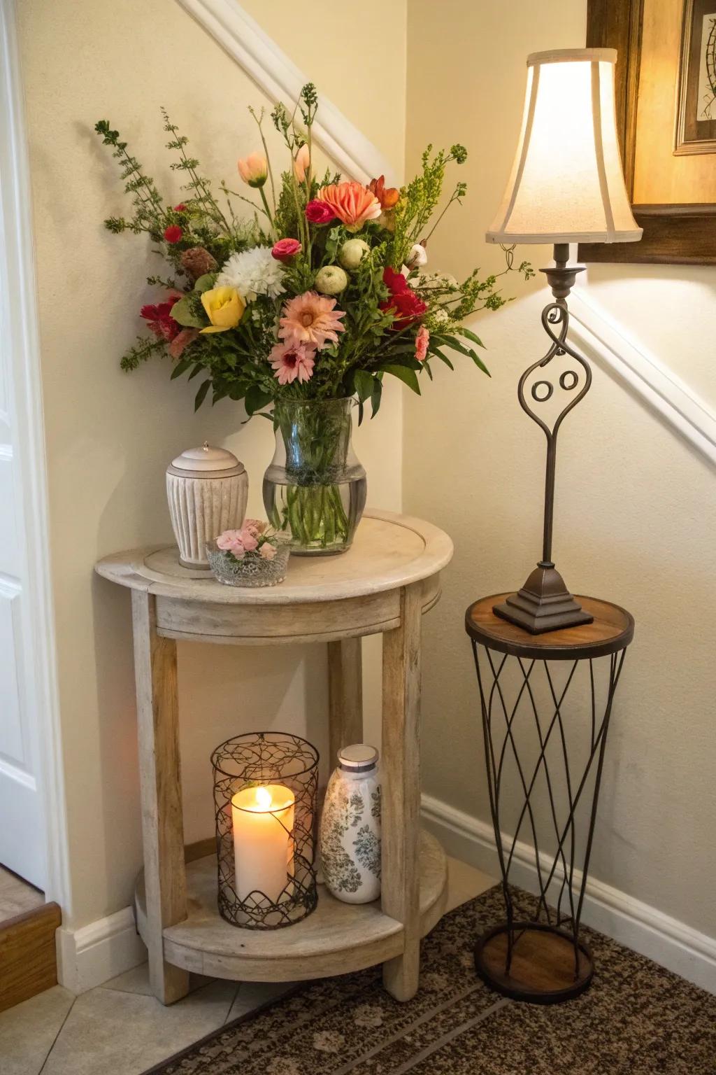 With a versatile accent table in your corner, add an element of elegance.
